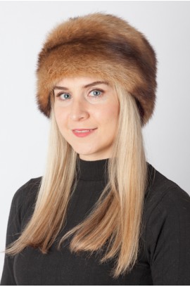 Polecat fur hat